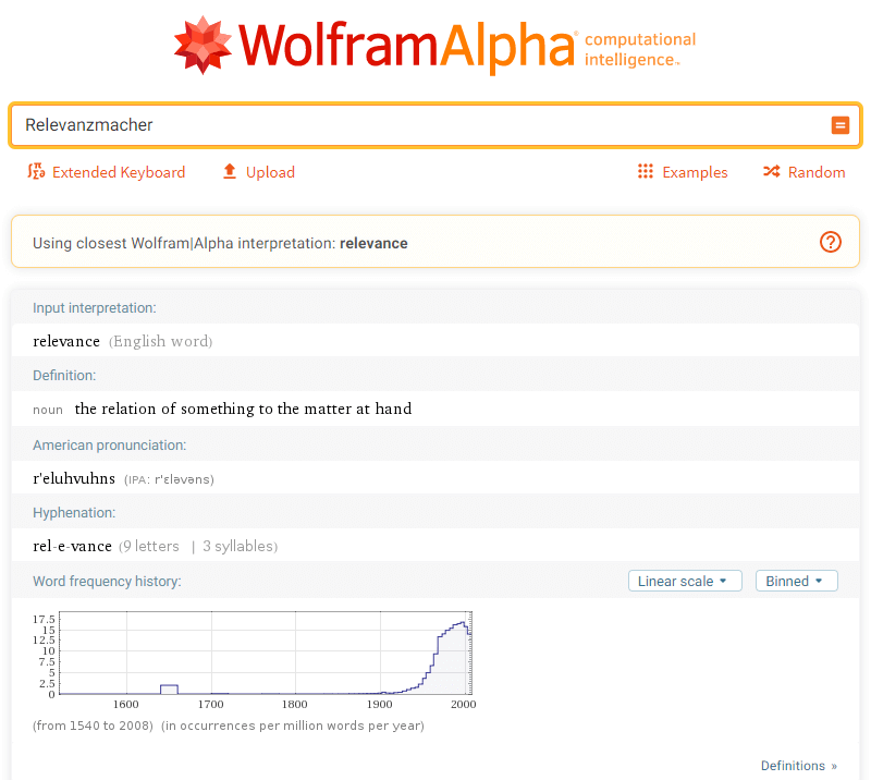Alternative Suchmaschinen: Wolfram Alpha